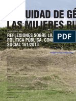 ¿Equidad de género en las mujeres rurales? Reflexiones sobre la política pública, CONPES social 161/2013