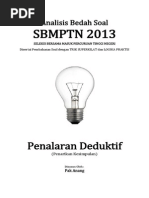 Download Analisis Bedah Soal SBMPTN 2013 Kemampuan Penalaran Deduktif Penarikan Kesimpulan by Ikky Znudin SN203168107 doc pdf
