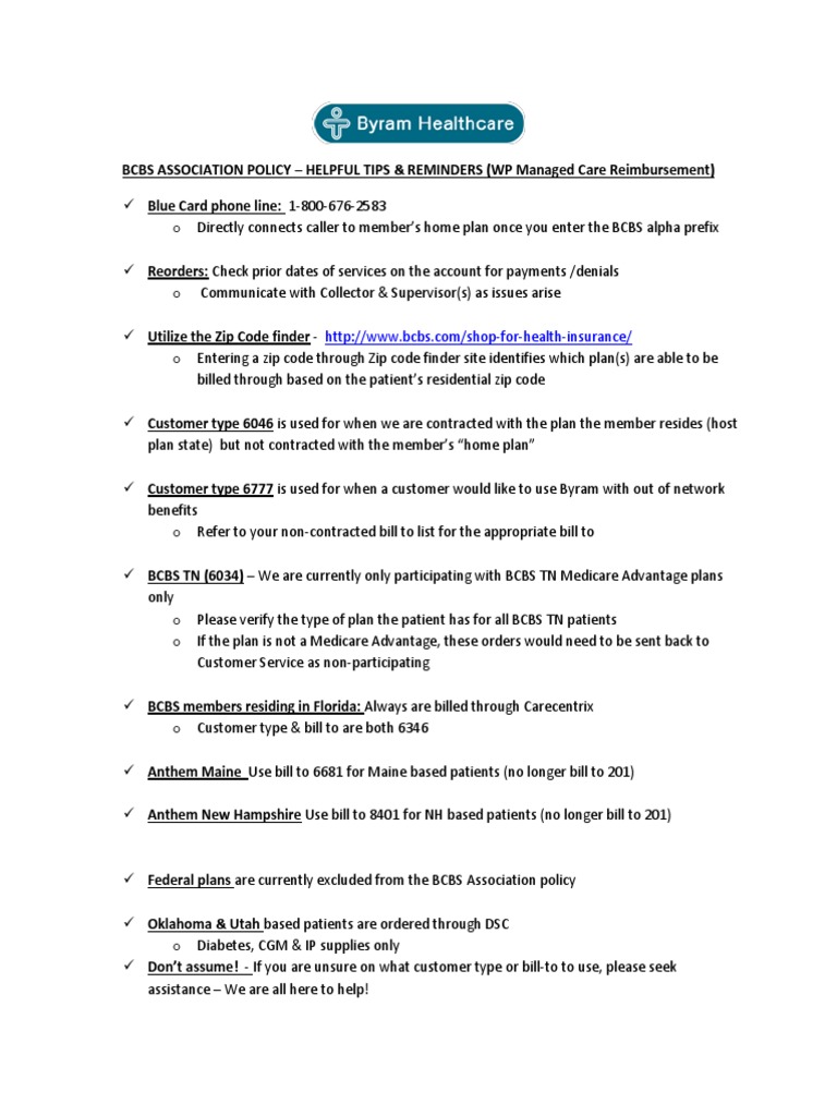 BCBS Policy - Tips - Reminders - 2-13 | PDF | Finance & Money Management