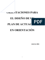 Orientaciones para El Diseño Del Plan de Actuacion en Orient