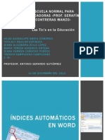 Índices Automáticos en Word