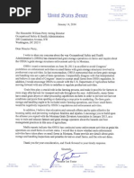 2014-01-14 Tester Letter to OSHA on Overstepping Grain Storage Enforcement Letter