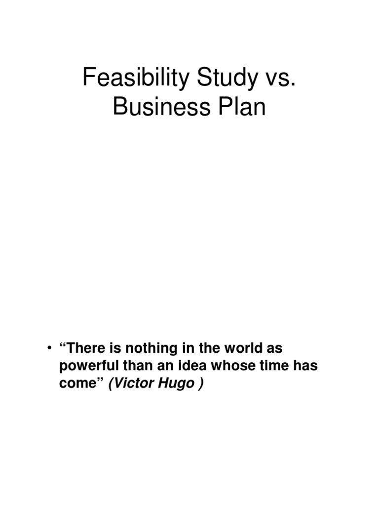 Lecture 2 - Feasibility Study Vs Business Plan | PDF | Business Plan ...