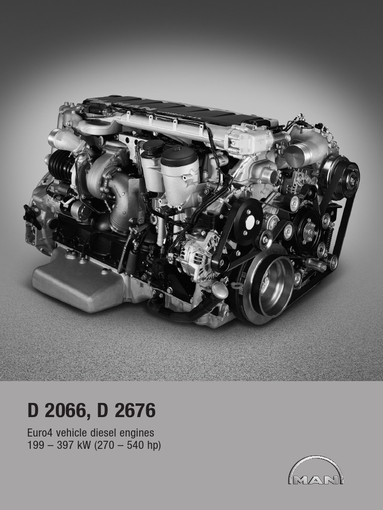 MAN D2676 and D2066 Engine Specs | PDF | Diesel Engine | Fuel Injection