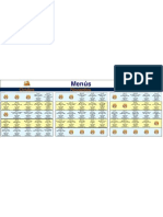 Menús Octubre, Noviembre y Diciembre