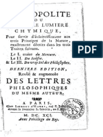 Cosmopolite Nouvelle Lumiere Chymique Et Lettres