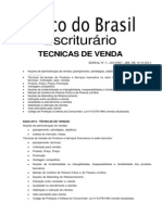 Tecnicas de Venda (39) Banco Do Brasil