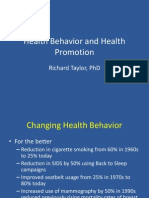Health Behavior and Health Promotion