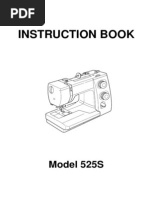 Janome Sewist 525S Sewing Machine Instruction Book 525S (En)