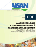 A Agroecologia e Direito Humano À Alimentação Adequada