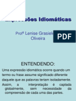 Expressões Idiomáticas