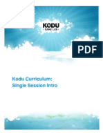 Kodu Curriculum - Single Session Intro