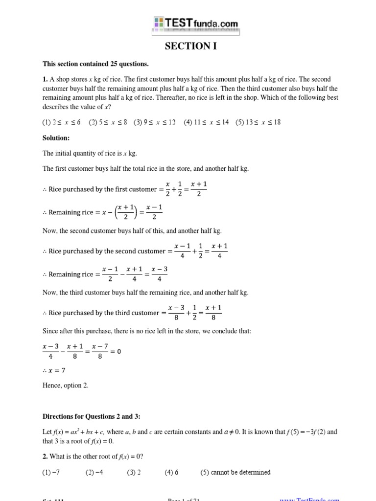 This Section Contained 25 Questions. 1. A Shop Stores X | PDF | Business