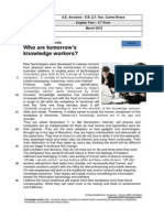 Teste 11º - Who Are Tomorrow’s Knowledge Workers