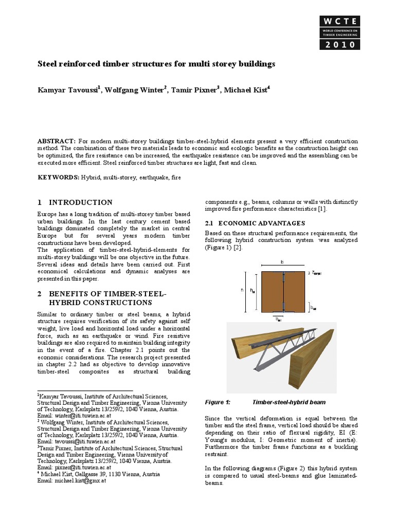 Steel-Reinforced Timber for High-Rise | PDF | Beam (Structure) | Wood