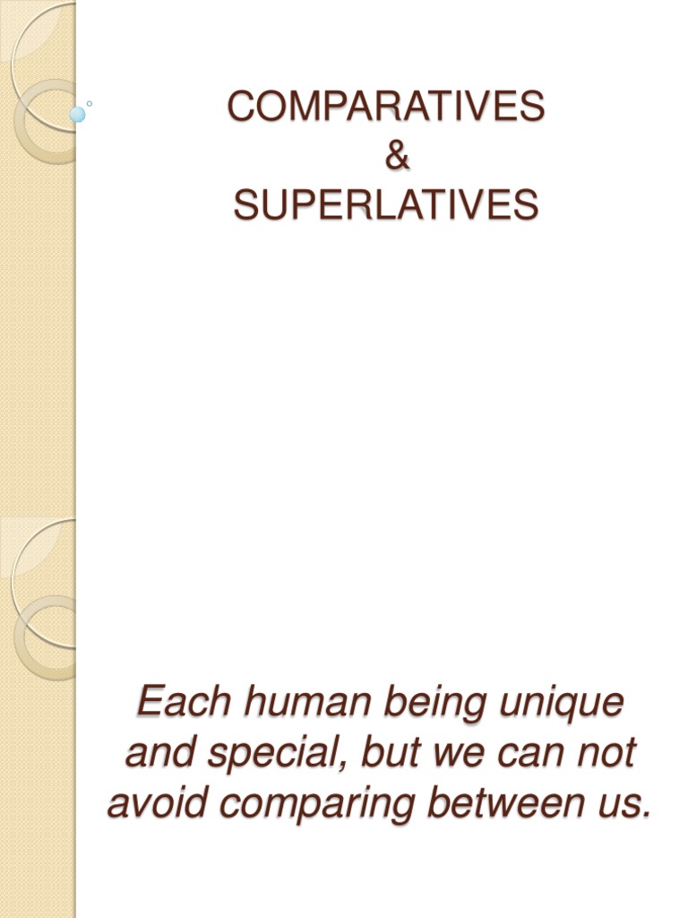 Comparatives & Superlatives | PDF