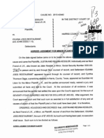 Iguana Joe's settlement with Kessler family | Harris County District Court | Jan. 27, 2014