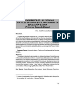 Enseñanza Cs Sociales en Nuevos Programas de Educ Basica PDF