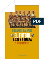 Eduardo Galeano y el fútbol a sol y sombra