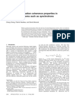 Analysis of illumination coherence properties in
small-source systems such as synchrotrons