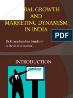 Global Growth AND Marketing Dynamism in India: Dr.R.Jayachandran (Author) A.David (Co-Author)