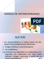 Manejo de Antimicrobianos