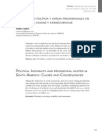 Revista Política, Vol. 50, Nº 1 (2012) - Inestabilidad Política y las caidas Prsidencias en Sudemérica - André Cohelo