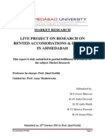 Live Project On Research On Rented Accomodations & Its Users in Ahmedabad