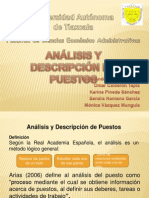 ANÁLISIS Y DESCRIPCIÓN DE PUESTOS EXPO