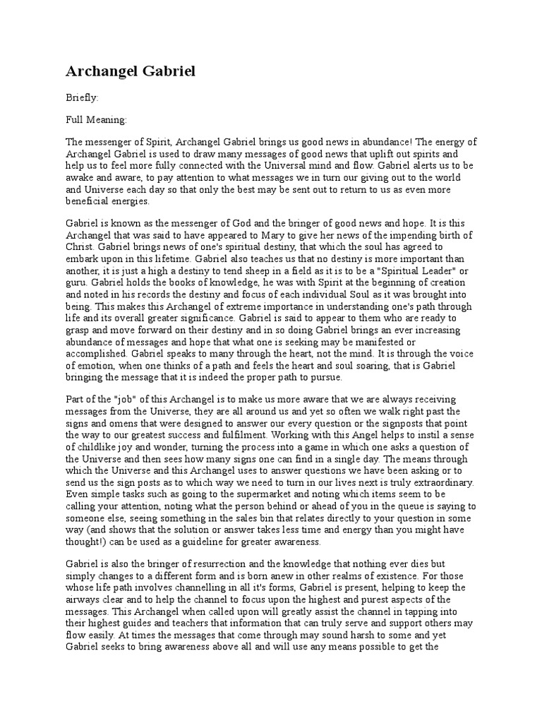 GABRIEL IN THE BIBLE EXPLAINING THE BOOK intelligence overview