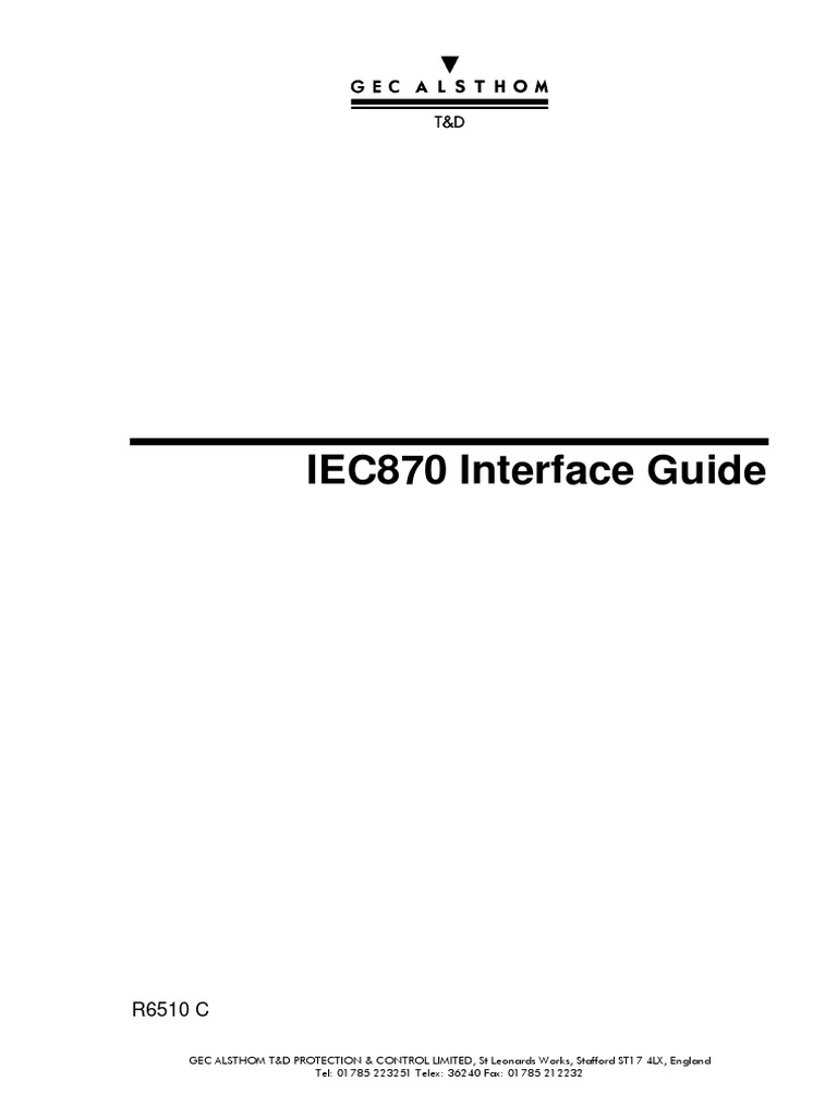 IEC870 Communication Standard Guide | PDF | Science & Mathematics ...