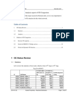 Analysis Report of CE Congestion