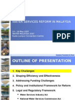 Water Services Reform in Malaysia