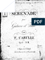 Carulli - Serenade Op 109 No 2 for Flute (Violin) and Guitar (Parts)