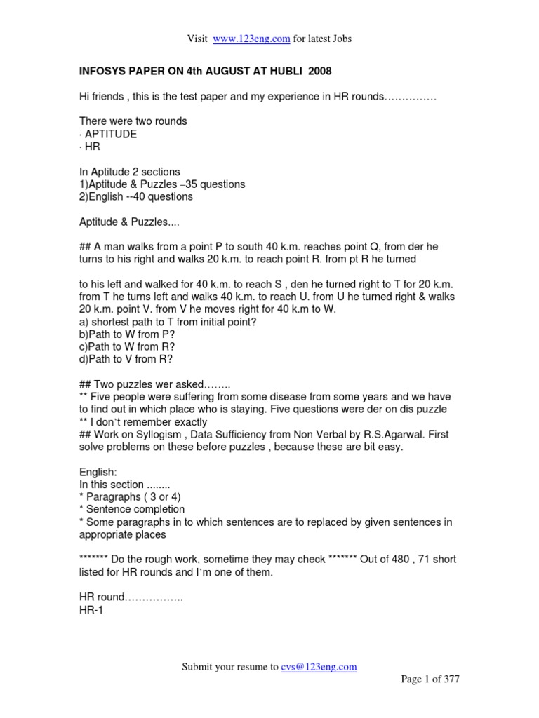 Infosys Placement Papers | Dice | Test (Assessment) - 