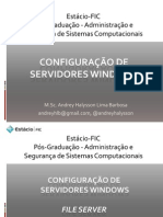 Estacio FIC Segunda Aula File Server e DFS