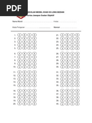 Kertas Omr Pdf