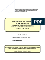 Download Contoh Soal Dan Jawaban Ujian Sertifikasi Jabatan Fungsional Auditor Tingkat Ketua Tim by api-17183399 SN20338233 doc pdf