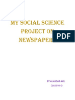 My Social Science Project On Newspapers