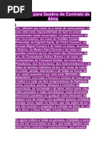 Decreto Para Quebra de Contrato de Alma