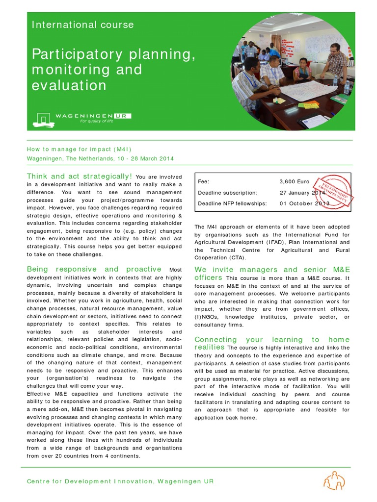 Participatory Planning | PDF | Natural Resource Management | Evaluation