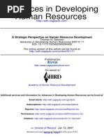 Advances in Developing Human Resources 2007 Garavan 11 30