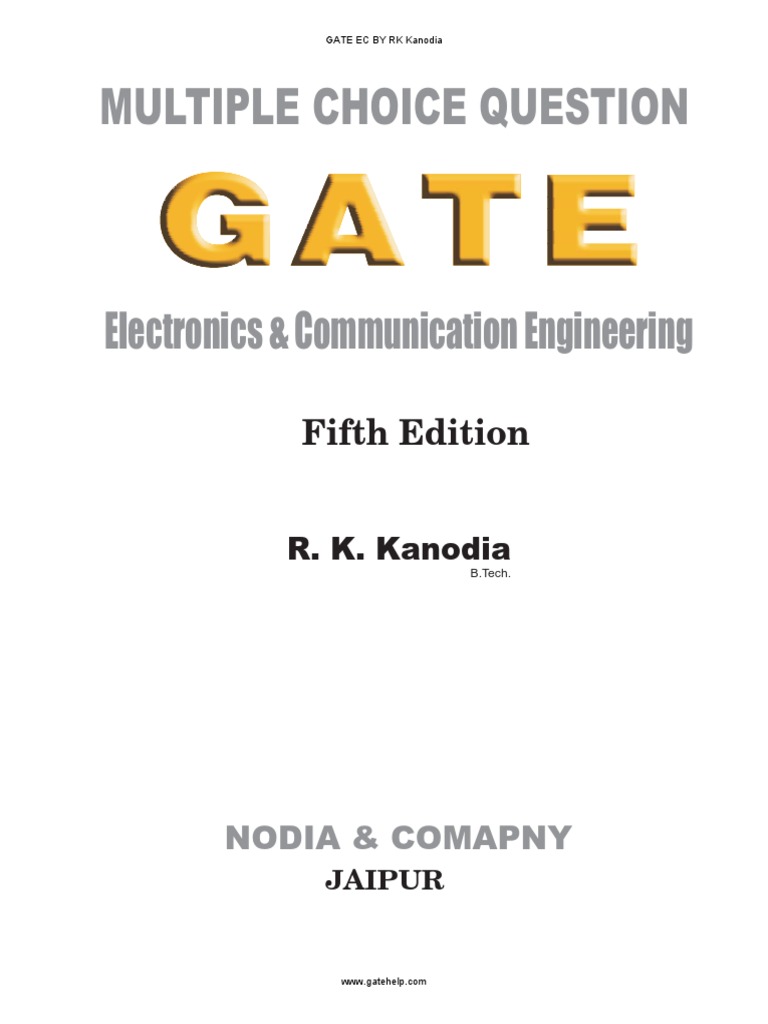 Gate Ece by RK - Kanodia | PDF | Teaching Methods & Materials