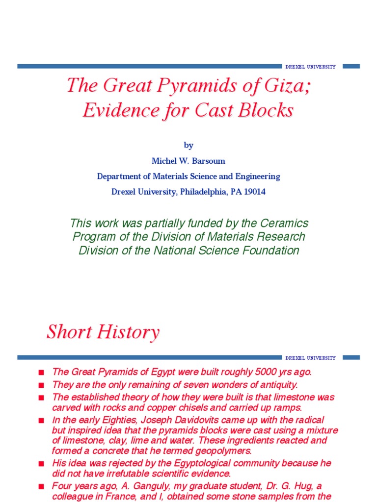 Pyramid Presentation PDF Egyptian Pyramids Materials