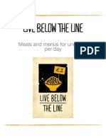 Live Below The Line: Meals and Menus For Under 1 Per Day