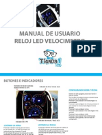 Manual Reloj Led Velocimetro