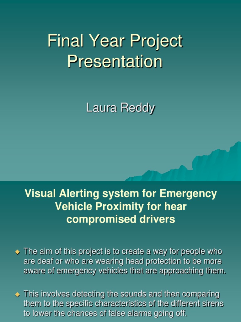 Final Year Project Presentation | PDF