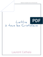 Lettre À Tous Les Cristoliens