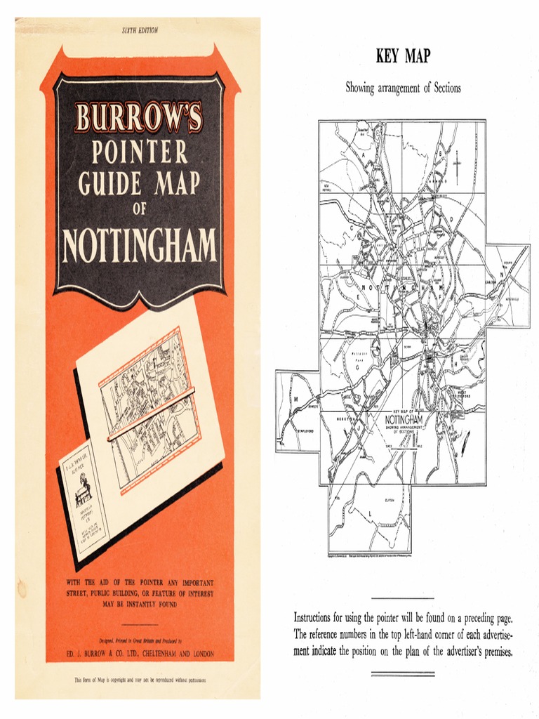 Nottingham Street Map C 1960 | PDF