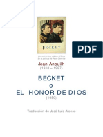 Anouilh, Jean - Becket O El Honor de Dios [Doc]